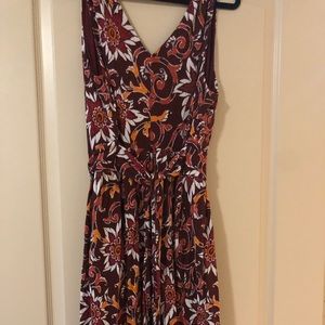 Loft floral tank dress